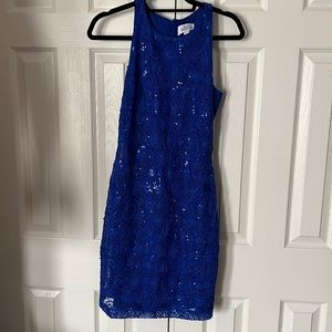 Blue cocktail dress